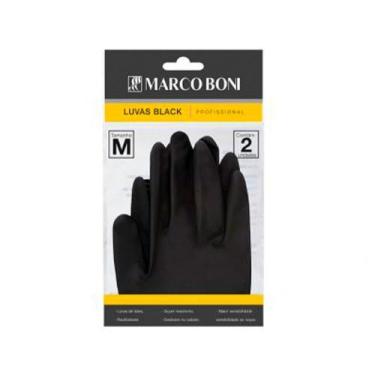 Imagem de Luva Látex Marco Boni Black Profissional - 1 Par Tam. M