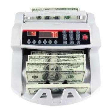 Imagem de Máquina De Contar Cédulas Falsas Contar Dinheiro Falso Com Detecção De Falsificação Bivolt