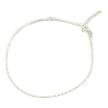 Imagem de Tornozeleira Torno Grumet 1,5mm 25cm Prata Legitima 925 - Lojas La&Ny,