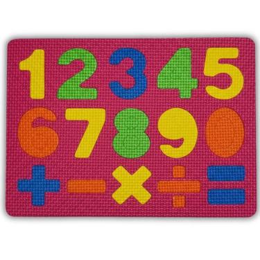 Imagem de Tapete Eva Numero Numérico Símbolos Educativo Quebra Cabeça - YARA, Ro