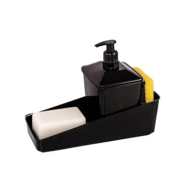 Imagem de Dispenser de Detergente com Porta Esponja 600 ml- Organizador Moderno 