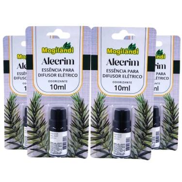 Imagem de Kit 4 Essencia p/ Difusor Elétrico Alecrim Mogilândi 10ml