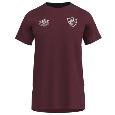 Imagem de Camisa Umbro Fluminense Treino 2025 Masculino - Bordovrdbc0