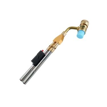 Imagem de Conector de solda de tocha de propano/MAPP de cabeça dupla, tocha de soldagem a gás de ignição automática