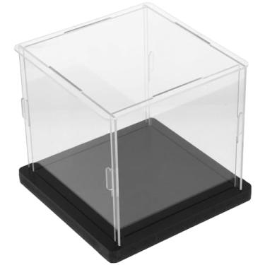 Imagem de Kichvoe 1 Conjunto de Caixa de Exposição de Beisebol - Suporte Transparente para Beisebol - Caixa de Exposição de Cubo de Acrílico de Mesa, 4,52 X 4,13 X 4,13 Polegadas