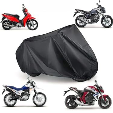 Imagem de Capa Para Moto ImpermeáVel Com Forro | ProteçãO Anti-Uv E Anti-Risco | Ideal Para Garagem E áRea Externa(P)
