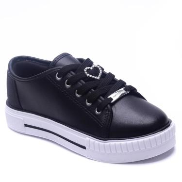 Imagem de Tênis Menina Molekinha Casual Glitter Shine Preto 2565.106