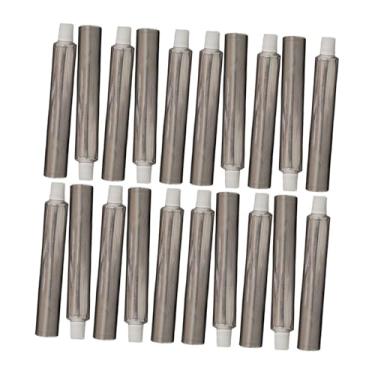 Imagem de Esquirla Tubos de Tinta Vazios, Tubos de Alumínio Vazios, Recipiente Multifuncional Compacto E Prático com Tampas, Recarregável para Pigmentos Acrílicos, 20 unidades de 10ml