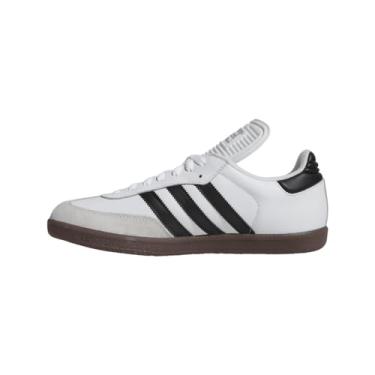 Imagem de adidas Tênis de futebol masculino Samba Classic Indoor, Branco/Preto/Branco, 44