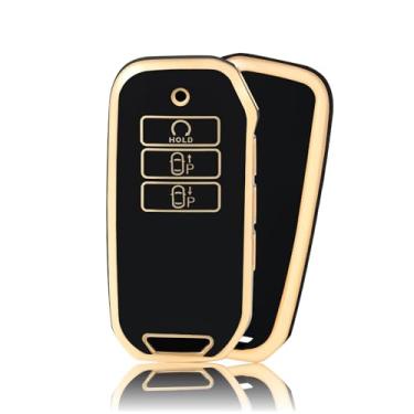 Imagem de Capa protetora de chaveiro de carro TPU moderna para Kia Sorento MQ4 2020 2021 2022 EV6 K8 v6 7 botões protetor de chaveiro de carro