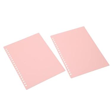 Imagem de ZJchao Capa de Encadernação de Folhas Soltas, 20 Folhas A5 20 Furos Capa de Encadernação de Soltas, Caixa de de Apresentação PP de Protetor de de Plástico Fosco PP Fosco para Documentos, (Rosa)