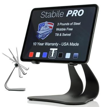 Imagem de Suporte ajustável profissional para pendurar da Thabile – Feito nos EUA – Compatível com tablets Apple iPad 10.2, 9.7, 12.9, 11, 10.5, Pro, Air e Surface Galaxy