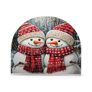 Imagem de xigua Lindo porta-guardanapos de boneco de neve de Natal para mesas - Porta-guardanapos para cozinha, porta-guardanapos de mesa, porta-guardanapos de coquetel, porta-guardanapos de papel246