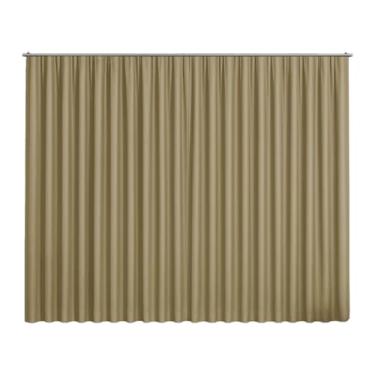 Imagem de Cortina Basic Blackout Tecido Corta Luz 3,00x2,70m para Trilho Suiço 2m Bege