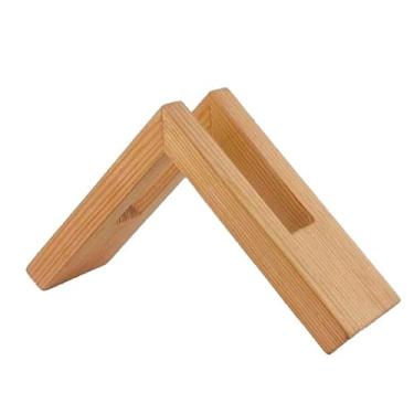 Imagem de Suporte de Madeira Estilo Nórdico - Decoração Mesa com Design Minimalista Escandinavo para Ambientes Refeição Apropiado o Instagram Estrutura Vertical Estável Materiais Ecológicos Uso Versátil Casa e