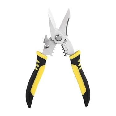 Imagem de Ferramenta de crimpagem de fio tesoura de corte ultra afiada com decapador de fio