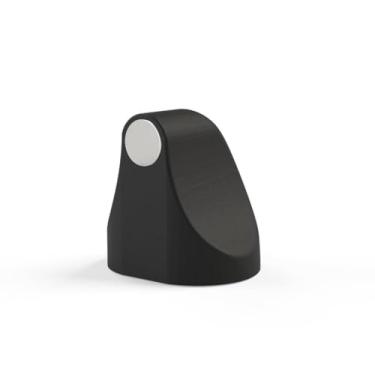 Imagem de Fixador Trava Porta Magnético Prendedor Adesivo Parede Rodapé Janela Fácil Instalação Preto