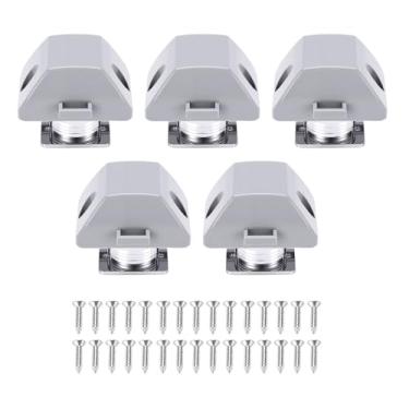 Imagem de Luocute Fechadura de Armário de Pressão para Rv, Trava de Botão Sem Chave para Portas de Armário Com Construção de Liga de Zinco, para Trailer de Viagem de Motorhome de Iate Rv