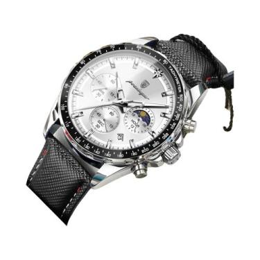 Imagem de Relógio Cronógrafo Masculino Luminous À Prova D'Água POEDAGAR Relógio 