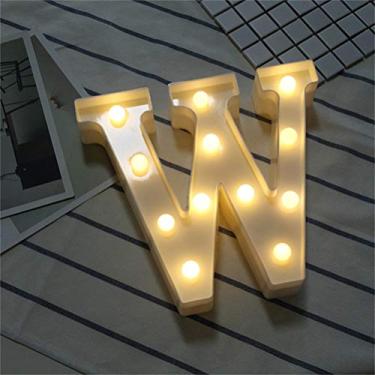 Imagem de Jectse Luzes de Letras do Alfabeto LED, Sinais de Letreiro DIY Com Brilho Branco Quente para Decoração de Festa de Casamento Em Casa (Jectsev5Q-10148341)