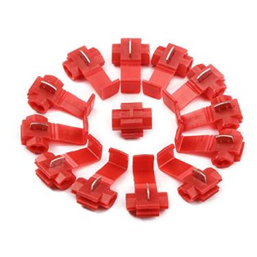 Imagem de 50 peças/conjunto de conectores de fio de bloqueio conector de cabo elétrico isolados terminais de emenda rápida crimpagem para encaixe de cabo de crimpagem de carro