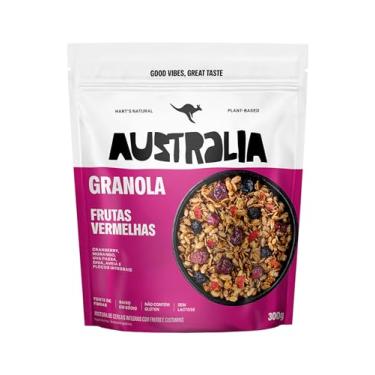 Imagem de Hart's Natural Granola Australia Frutas Vermelhas | Granola Sem Glúten, Sem Lactose, Vegano | 100% Natural | Alto em Fibras | Snack Saudável | 300g
