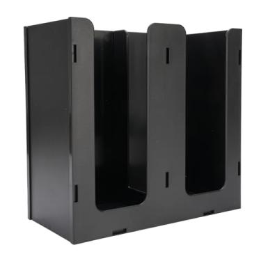 Imagem de Dpofirs Suporte para Copos de café, Dispensador de Copos de Papel, Com 2 Compartimentos, Armazenamento de de Acrílico, para Bancada, Cozinha, Cafeteria, Casa de chá