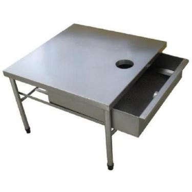 Imagem de Mesa Inox para Descascador de Batatas Fritomaq 70x70