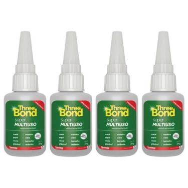 Imagem de Cola Multiuso 20gr TheeBond Para Atesanato Protege e Cola, Kit 4 Unida