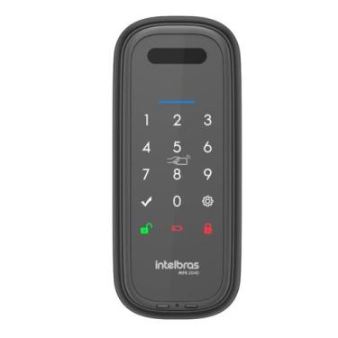 Imagem de Fechadura inteligente de sobrepor mfr 2040 cinza intelbras