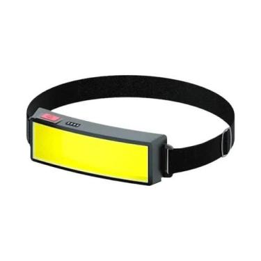 Imagem de Lanterna De Cabeça LED COB Recarregável USB Portátil Para Camping, Pes