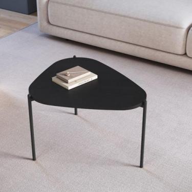 Imagem de Mesa de Centro Orgânica 58,5cm Pé Metal Móvel na Caixa - Mvel na Caixa