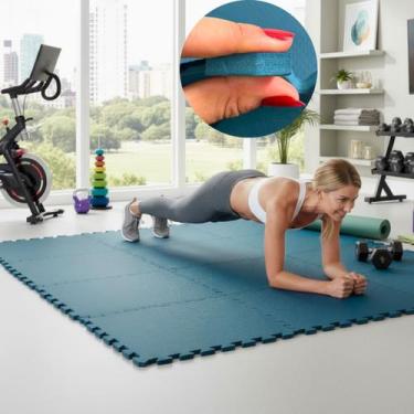 Imagem de Placa EVA 50x50 10mm Tapete Tatame Manta Borracha Piso Emborrachado Ac