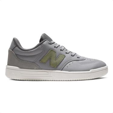 Imagem de Tênis New Balance BB80 Unissex, 40, Cinza, Verde