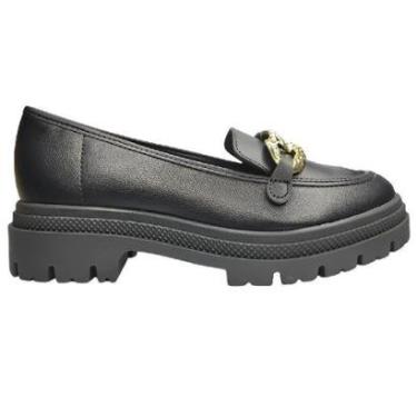Imagem de Sapato Mocassim Feminino Moleca Napa Preto 5775.101-Feminino