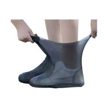 Imagem de Capas De Borracha De Silicone Impermeáveis Para Botas De Chuva (2 Peça