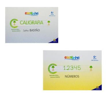 Imagem de Kit Sistema de Caligrafia - 2 Livros - Letra Bastão + Numerais - Ciran