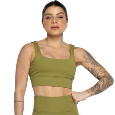 Imagem de Top Fitness Feminino Vekyo Smart – Alça Grossa, Alta Compressão, Sem Bojo para Academia...
