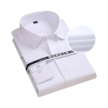 Imagem de Camisas Sociais Masculinas Plus Size 8XL - Manga Comprida Listrada Bra