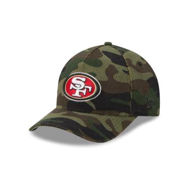 Imagem de BONE NEW ERA 9FORTY M-CROWN A-FRAME SAN FRANCISCO 49ERS NFL SALUTE SERVICE 2025 MILITAR...