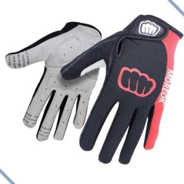 Imagem de Luva De Ciclismo  Dedo Longo, Touch, tiras autocolantes E  Gel - MOREO