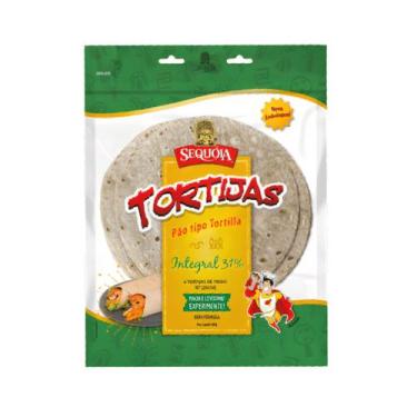 Imagem de Pão Tipo Tortilha De Trigo Integral - Sequóia 480g