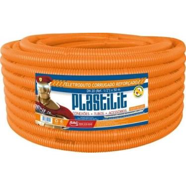 Imagem de Manga Corrugada Plastilit 25mm Laranja