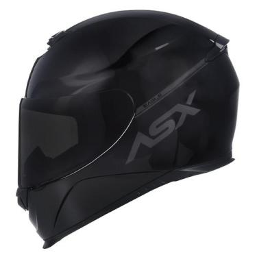 Imagem de Capacete Masculino Feminino Asx Eagle Preto Brilho Esportivo, 58