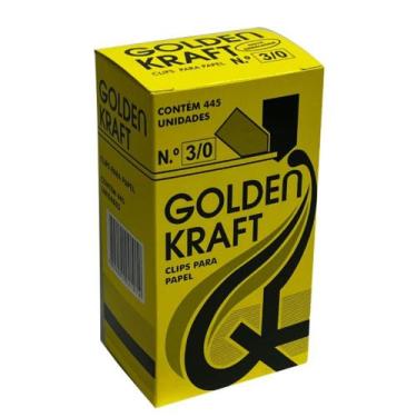 Imagem de Caixa de Clips 3/0 Com 445 Unidades Golden Kraft