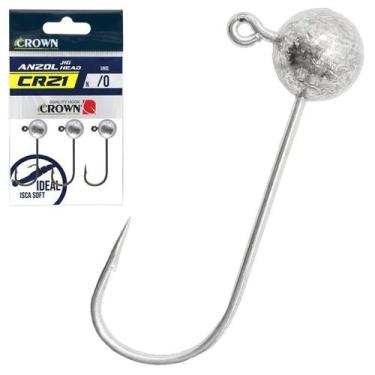 Imagem de Anzol Crown com Jig Head CR21 Nickel 5/0 15g (03un)