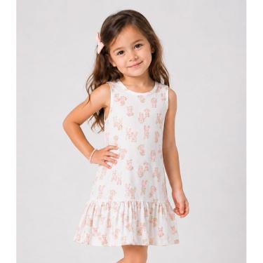 Imagem de Vestido Infantil Feminino Select Bege