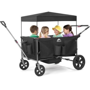 Imagem de Carrinho tipo wagon MAIZOA para 4 lugares, dobrável, com capota