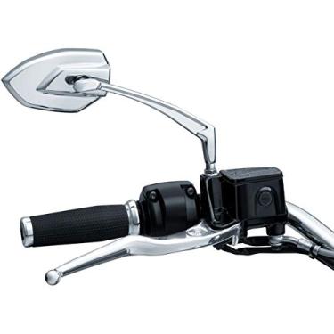 Imagem de Kuryakyn Acessório de guidão de motocicleta 1962: espelhos retrovisores laterais, cromados, 1 par