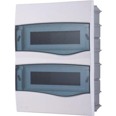 Imagem de Quadro de Distribuição de Embutir 24 DIN ou 16 NEMA Tramontina com Porta Transparente Tramontina